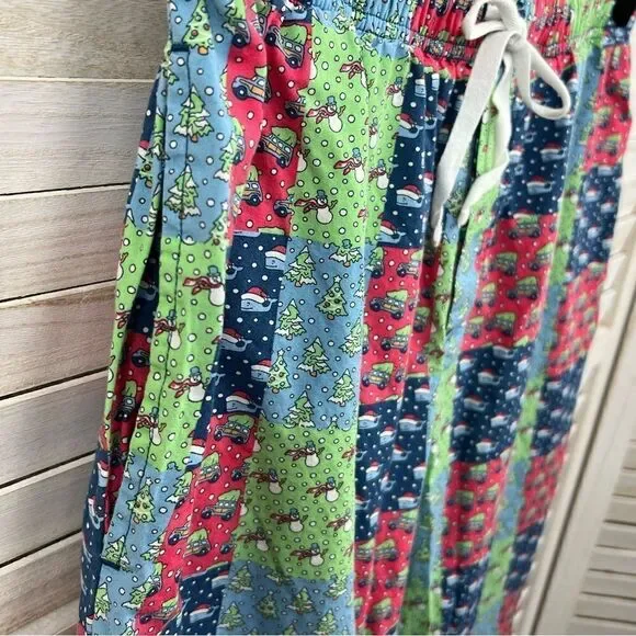 Vineyard Vines Sleepwear Patchwork Christmas Pajama PJ Pants Small - Picture 4 of 9